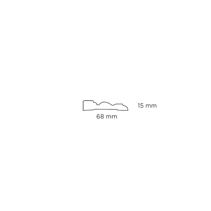 Indfatning almue fyr - 15 x 68 mm x 2,4 meter